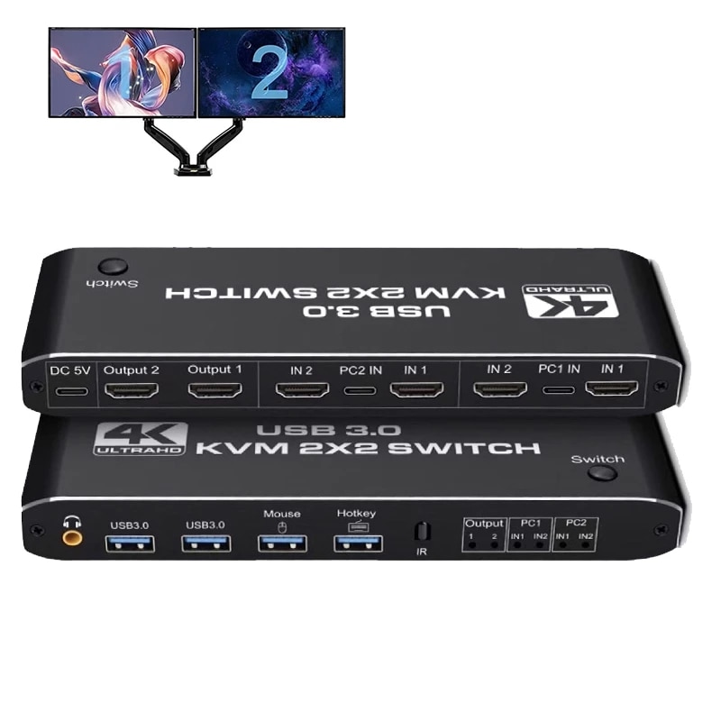 2x2 HDMI KVM ġ, 4K 60Hz  , KVM HDMI..